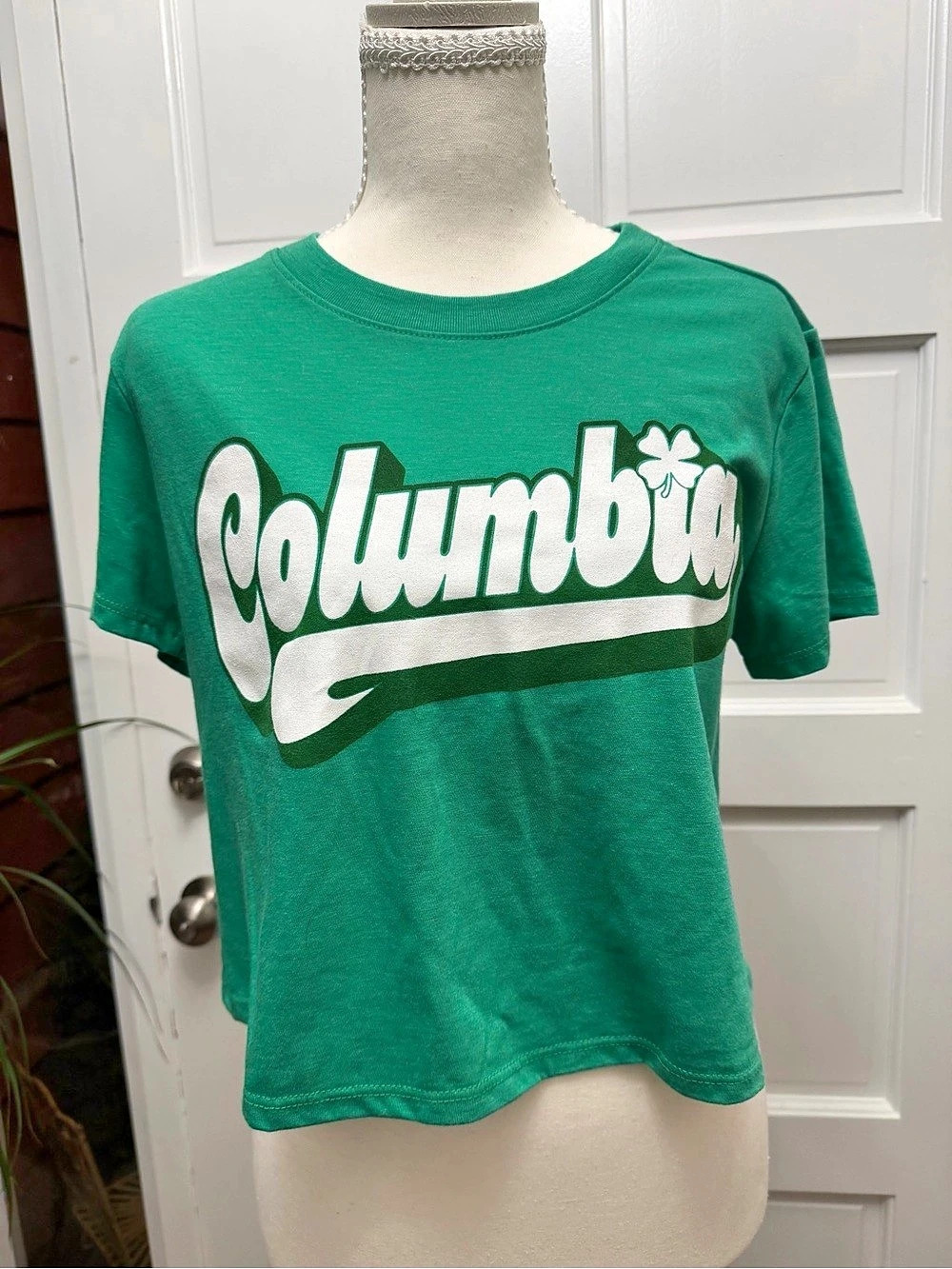 Where I'm From Columbia graphic tee Green & White Small